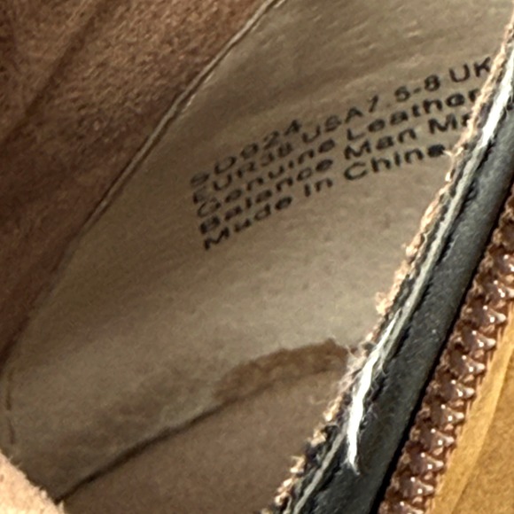 Aetrex Tessa Leather‎ Ankle Boots Womens Brown Knit Lace-Up Casual Comfort 7.5-8 - Picture 9 of 10